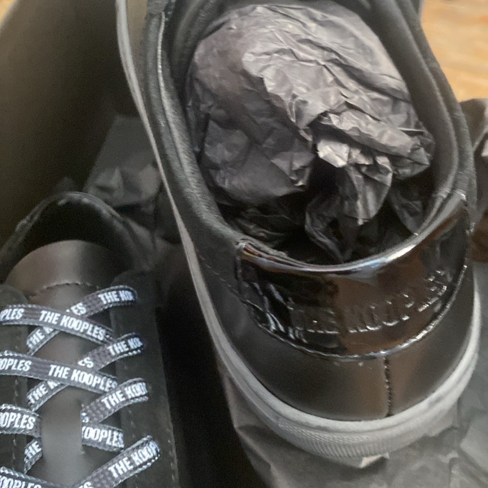The Kooples Black Sneakers with Logo Laces - Picture 2 of 8